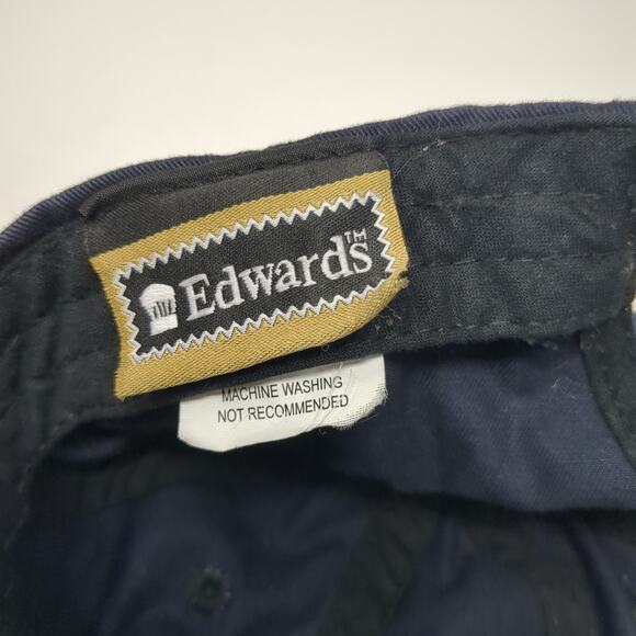 North Kansas City Hospital Strapback Baseball Cap Blue One Size 6 Panel Edwards - Picture 9 of 10